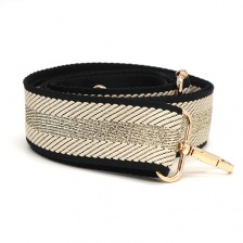 Golden Lurex Stripe Bag Strap by Peace of Mind